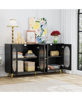 Streamdale Modern Acrylic Sideboard Console for Home & Office, Storage Cabinet