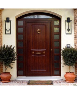 4-Light Black Outdoor Wall Light (No Bulbs)