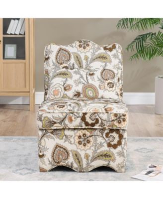 Soft Flannel Dining Chair with Pillow, Perfect for Living Room and Dining