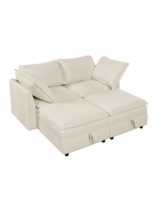 Mira Modular 4-Piece SofaFabric  Customizable, Comfortable, Storage-Equipped
