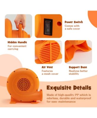 380W Air Blower (0.5HP) for Inflatables with 25 feet Wire and GFCI Plug
