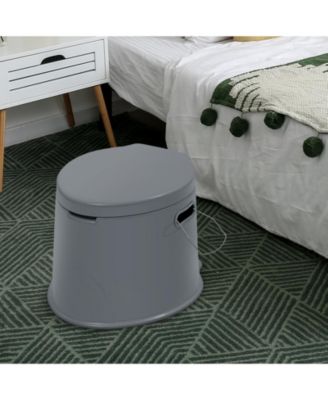 5L Portable Travel Toilet with Paper Holder for Outdoor