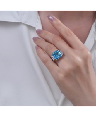 [DISCONTINUED] Ocean Drive 8 Carat Asscher Cut Ring