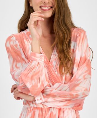 Women's Printed Blouson Dress