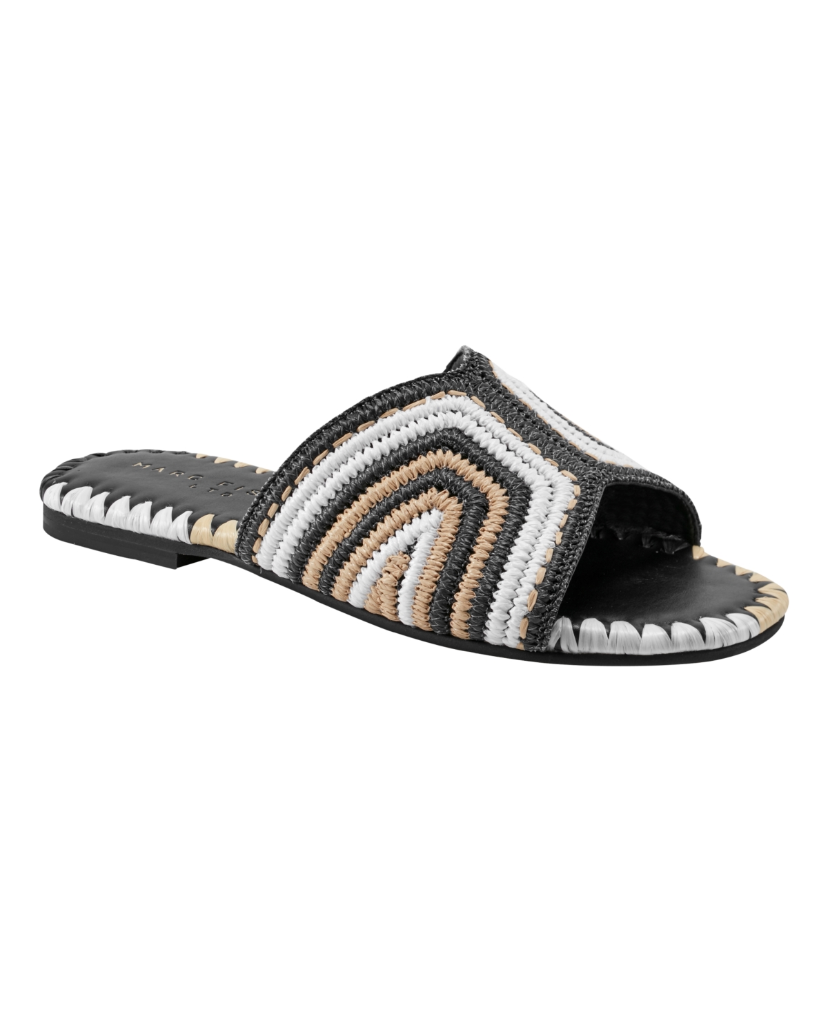 Women's Nottie Woven Flat Slide Sandals - Cream