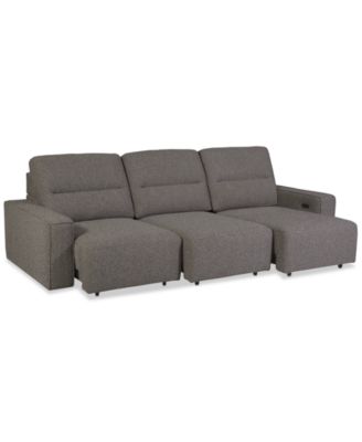 Frandlyn 3-Pc. Fabric Power Sliding Sofa, Exclusively at Macy's