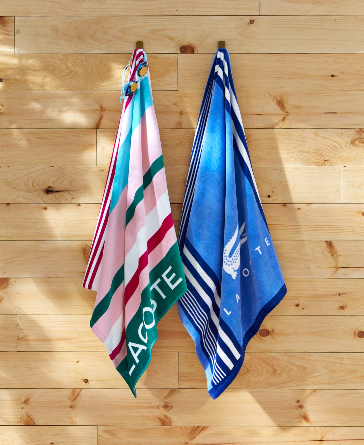 Lacoste Home Foulard Croc Cotton Beach Towel