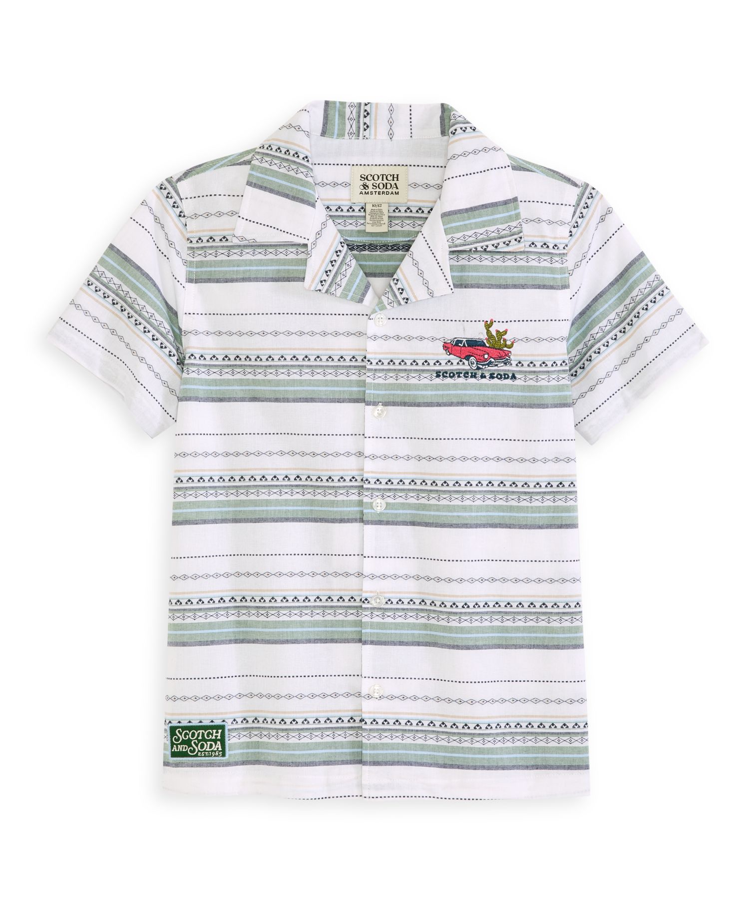 Big Boys Dobby Camp Polo Shirt