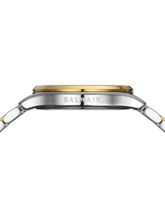 Women's Swiss Beleganza Diamond (1/20 ct. t.w.) Two-Tone Stainless Steel Bracelet Watch 28mm