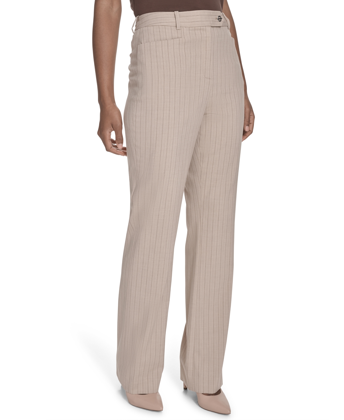 Calvin Klein Women's Pinstriped Modern-fit Pants
