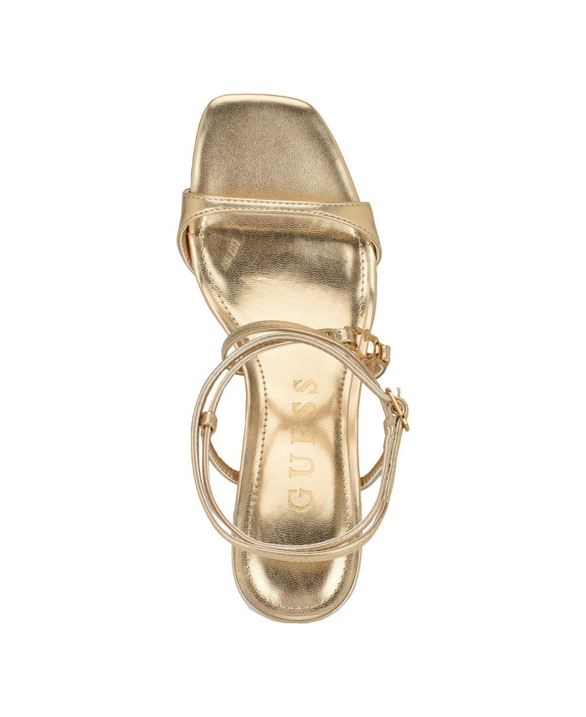 Guess Galeon Ankle Strap Sandal In Gold