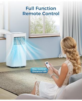 10000 BTU, 3-in-1 Portable AC with Sleep Mode, RC, LED Display, 24H Timer, Cools Up to 450 Sq. Ft., Window Kit, Air Conditioner