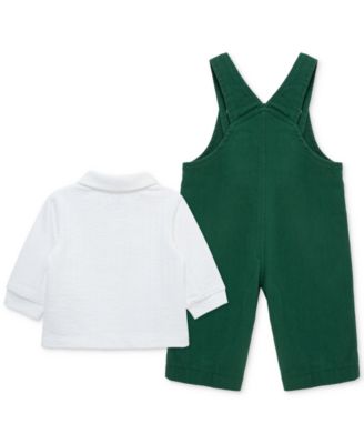 Baby Boys Merry Cotton Top & Overall, 2 Piece Set 