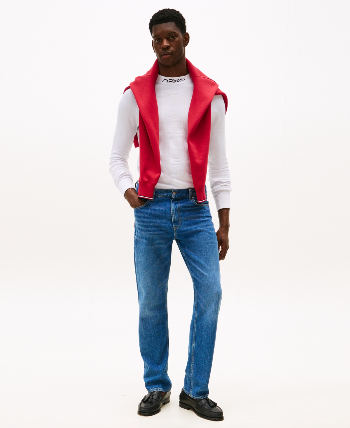 Tommy Hilfiger Apxgp Collection Mockneck Sweater In Yellow