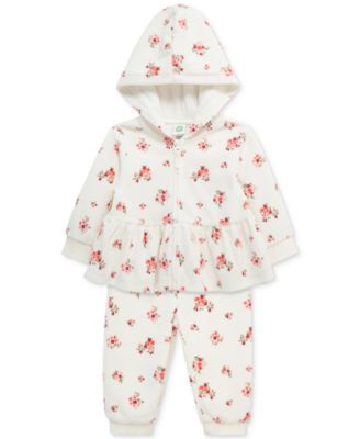 Baby Girls Garden Hoodie & Pants, 2 Piece Set