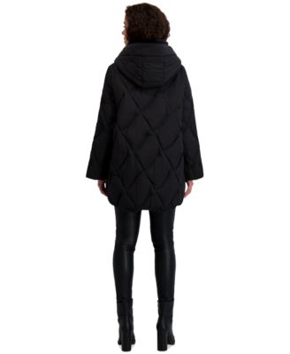 Women's Hooded A-Line Puffer Coat
