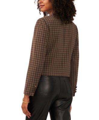 Women's Cropped Open-Front Blazer