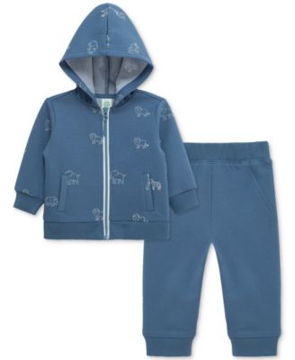 Baby Zip-Up Safari Hoodie & Pants, 2 Piece Set
