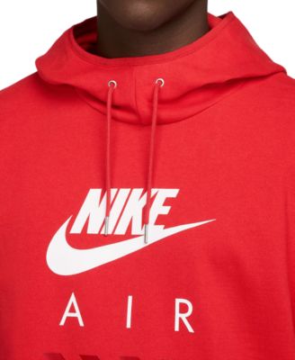 Men's Air Fleece Roomy-Fit Logo-Print Hoodie