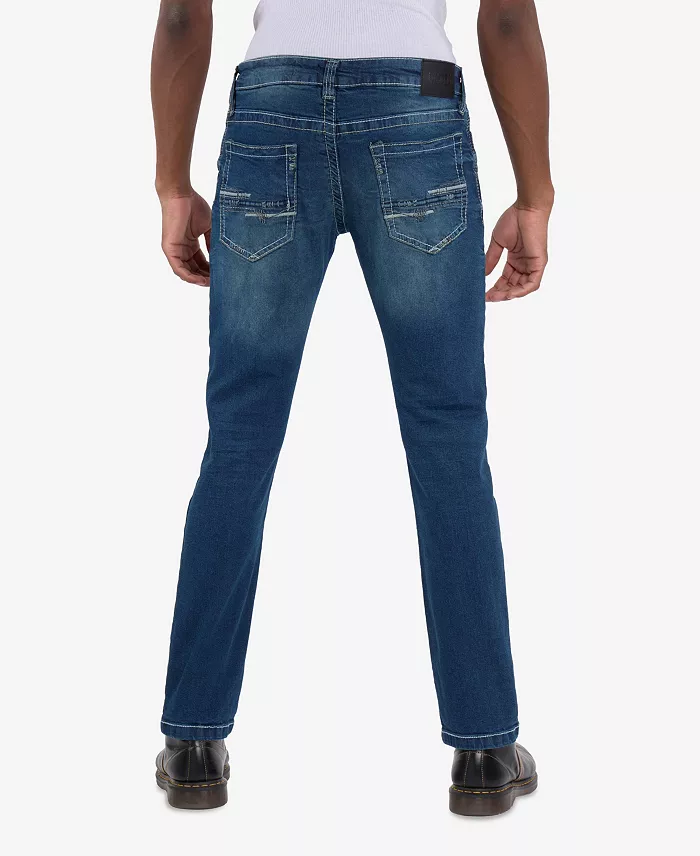 Men's Modern Fit Saddle Stitch Jeans - thumbnail 2