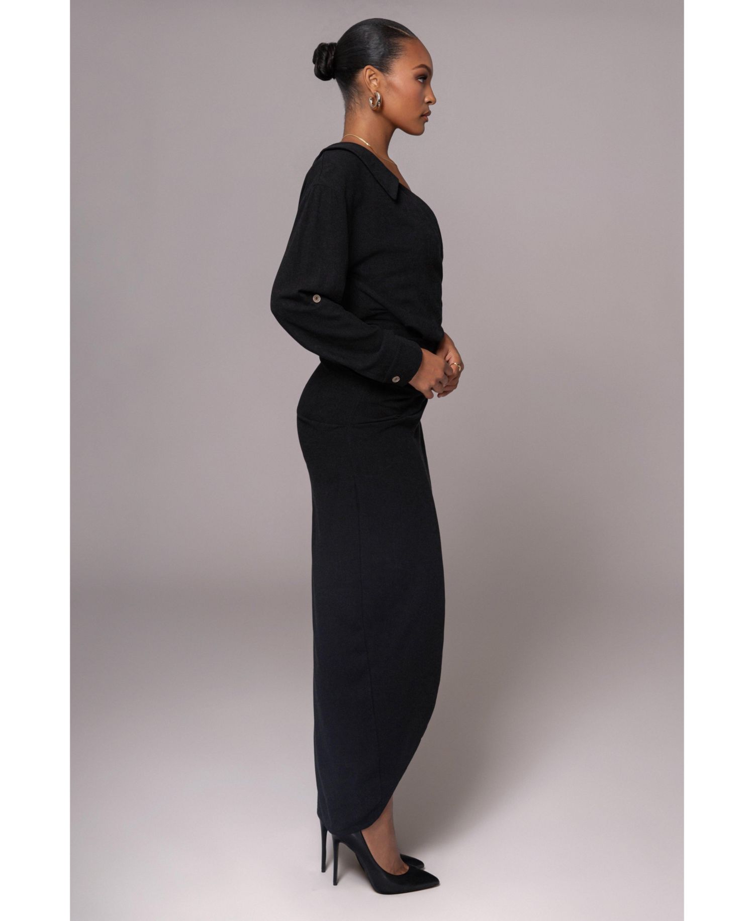 Women's Evita Linen Draped Dress