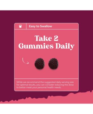 Collagen + Biotin Gummies | Extra Strength Biotin Collagen Supplement | for Hair, Skin, & Nails for Women | Raspberry Flavor | 90ct