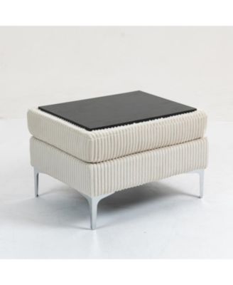 Modular Sectional Sofa Square Ottoman Module,Storage Ottoman Footrest