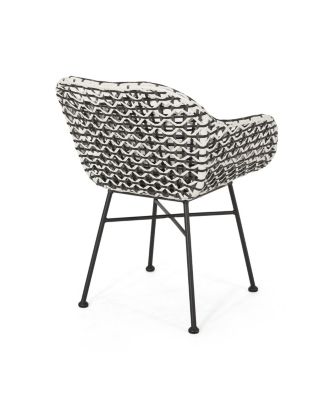 Streamdale Modern Woven Club Chair Minimalist Elegance For Outdoor Spaces