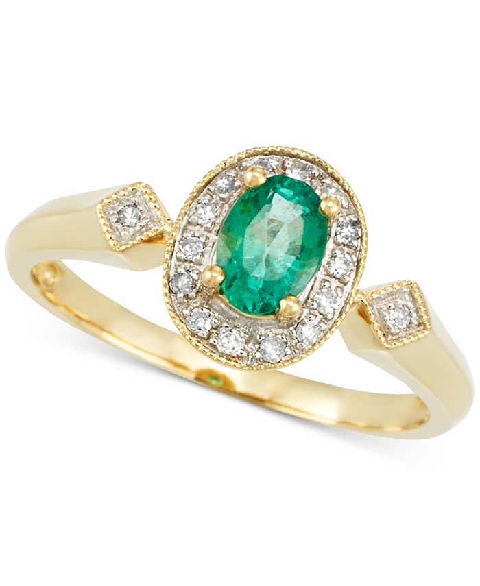 RARE Featuring GEMFIELDS Emerald (1/3 ct. t.w.) and Diamond Accent Ring