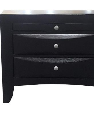 Three Drawer Nightstand – Sleek and Practical Bedroom Storage Piece