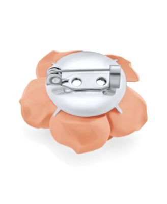 Set of Three Romantic Fashion Statement Floral Blooming 3D Carved Large Rose Flower Brooch Pin