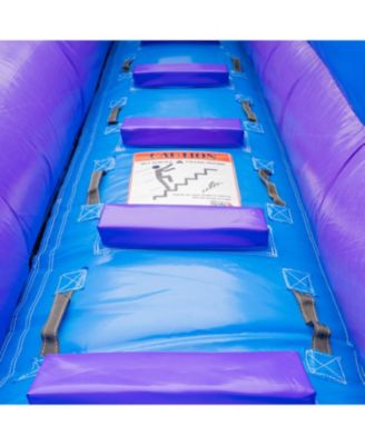 HeroKiddo Ocean Wave 16' Commercial Grade Inflatable Water Slide with Attached Pool and Drainage for Kids and Adults (with Blower), Outdoor Indoor, Birthday Party, Rental Quality, Big Inflatable, All Seasons