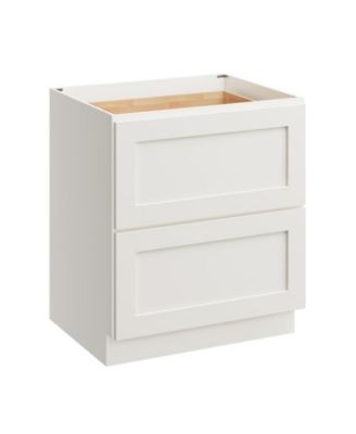 W30" X H34.5" X D24" Kitchen Cabinet Floor Base Cabinet With 2 Drawers