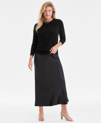 Women's Long-Sleeve 100% Cashmere Crewneck Sweater, PXS-3X, Macy's Exclusive