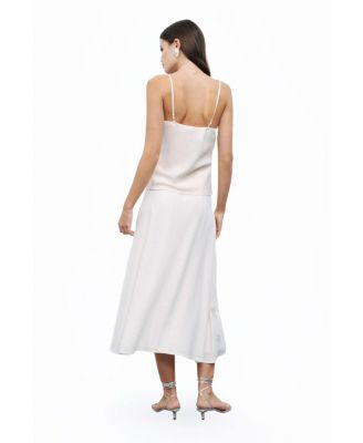 Women's Beaded Embroidered Midi Skirt