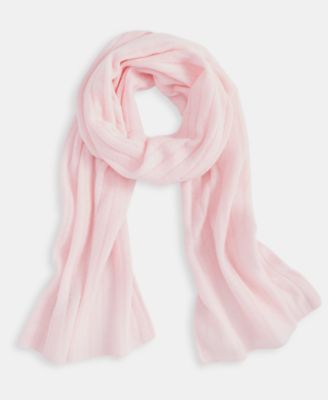 Ribbed 100% Cashmere Scarf