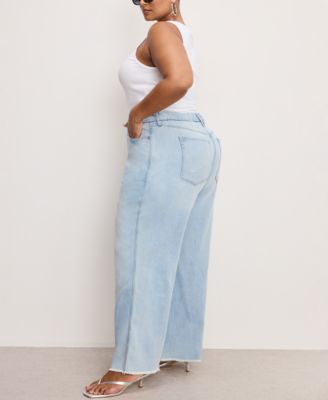 Women's Weightless Good Skate Cropped Wide-Leg Jeans, Regular & Plus Size