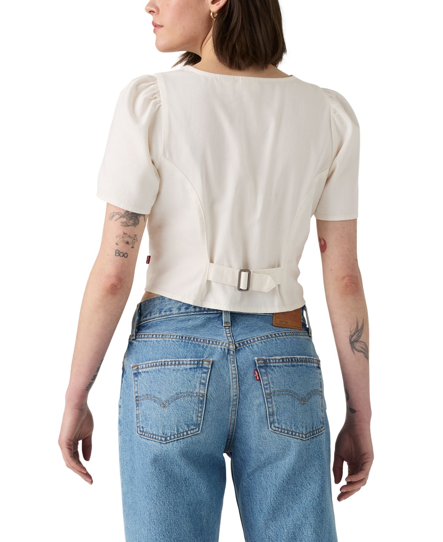 Женская блузка Levi's Moxie Short-Sleeve Blouse, цвет: Another Flurry — фото 3