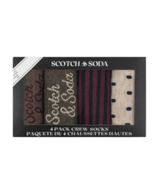 Men's 4-Pack Patterned Dress Socks Giftbox