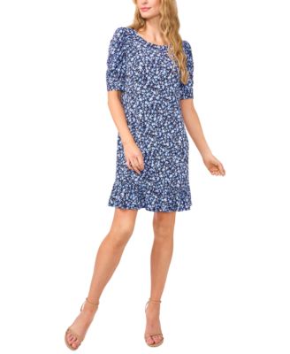 CeCe - Women's Puff-Caterpillar-Sleeve Knit Dress