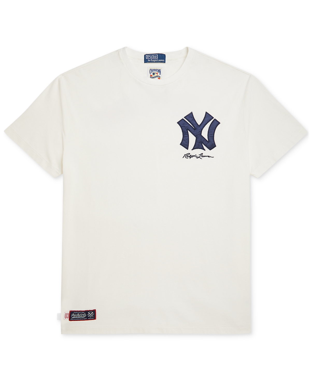 Polo Ralph Lauren Cream Yankees Jersey T-shirt