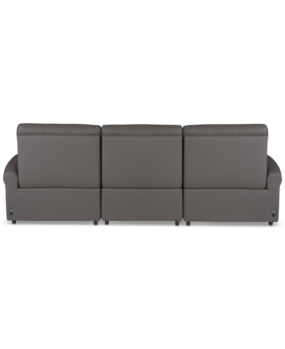 Macy's Thandler 3-pc. Leather Sofa With 3 Power Recliners, Exclusively At