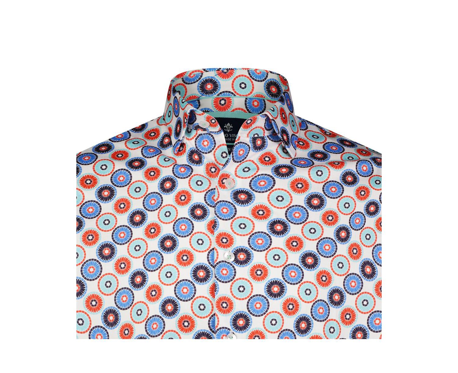Men's Multicolor Circle Print Shirt