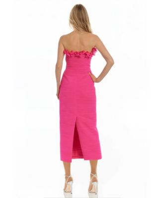 Womens The Mia Strapless Ruffled Gown