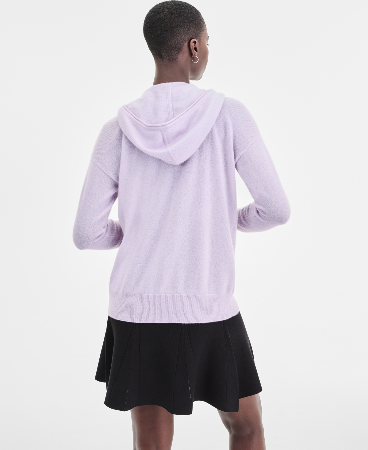 Charter Club Women's 100% Cashmere Zip Hoodie, Macy's Exclusive In White