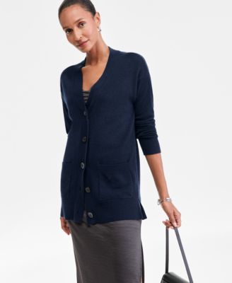 Charter Club - Women's Button-Front 100% Cashmere Cardigan