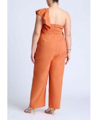 Women's Plus Size Ruffle Jumpsuit