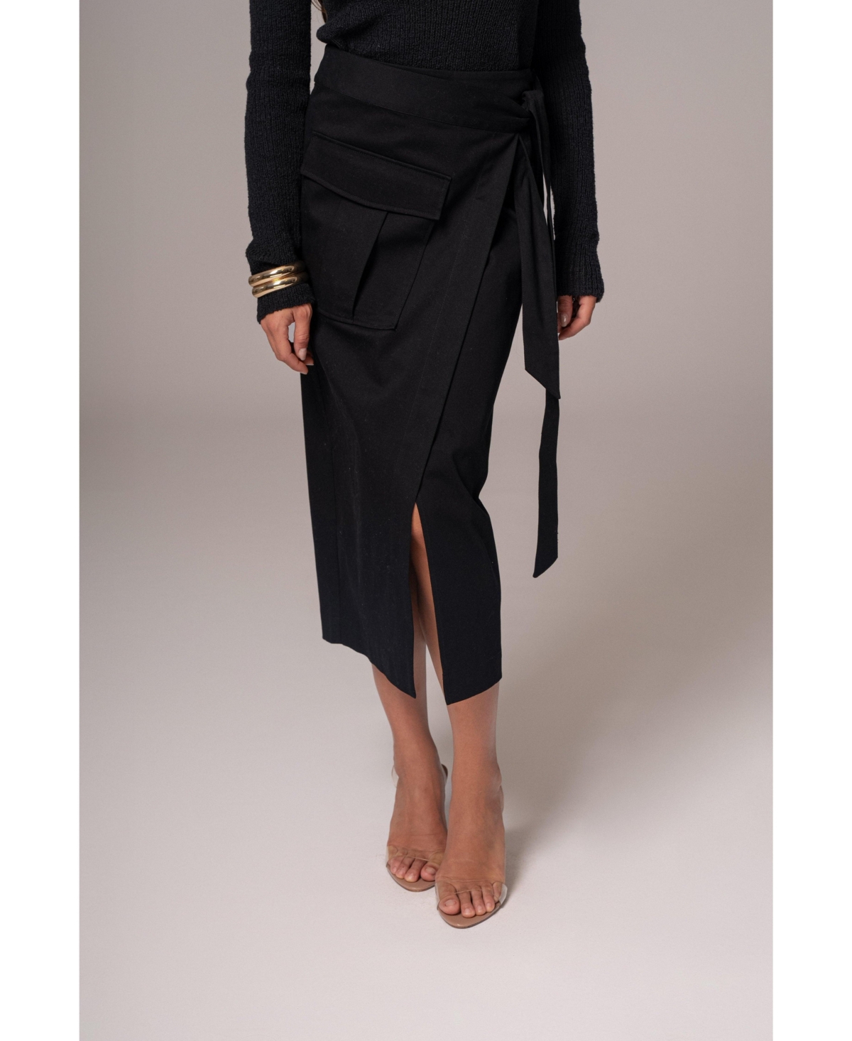 City Life Cargo Skirt - Black