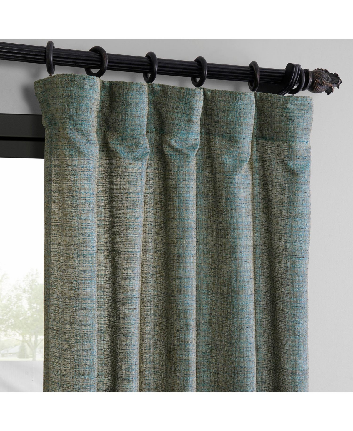 Half Price Drapes Ivory Raw Weave Linen Curtains (2 Panels) Rod Pocket Window Curtains And Drapes, 50w X 84l