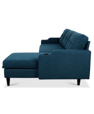 Set of 1 Spacious and Comfortable Modern Sofa with Built-In Storage and Adjustable Leg Rest